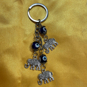 Keychains Evil Eye 3 Elephants