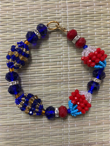 Pulsera de Oshosi y Yemaya- Modelo 7